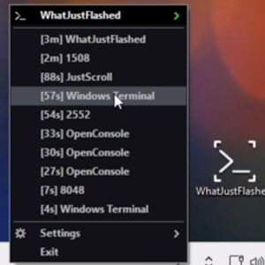WhatJustFlashed
